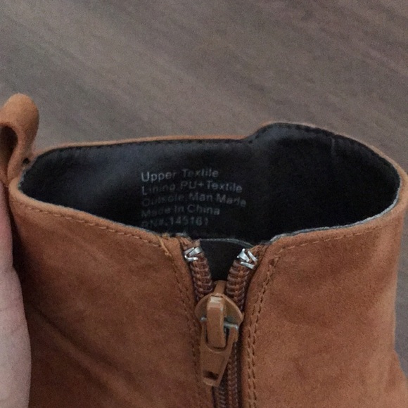 Camel Brown Tassel Heeled Bootie - Picture 5 of 7